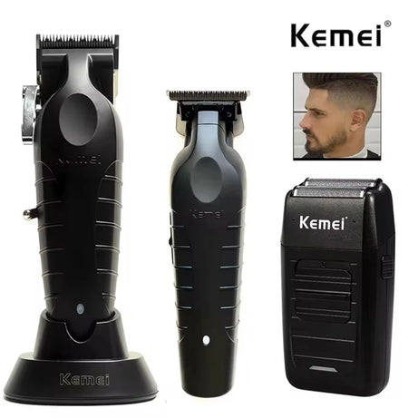 Kemei KM-2296 KM-2299 KM-1102 Kit de tondeuse à cheveux pour hommes Rasoir électrique Tondeuse à cheveux Machine de coupe de cheveux professionnelle